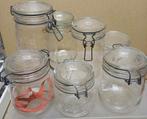 Lot 7 bocaux à stériliser "Le Parfait" tailles différentes, Ophalen of Verzenden, Gebruikt, Glas