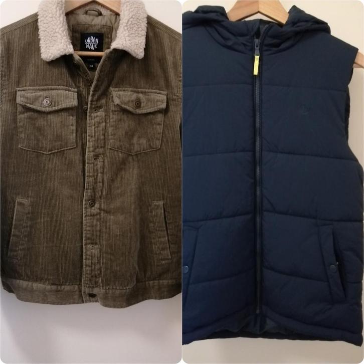 Corduroy jas en bodywarmer, 164, Kinderen en Baby's, Kinderkleding | Maat 164, Zo goed als nieuw, Jas, Ophalen