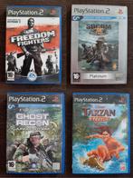 PS2 Freedom fighter/socom us navy/ghost recon/tarzan €3/stuk, Comme neuf, Enlèvement ou Envoi