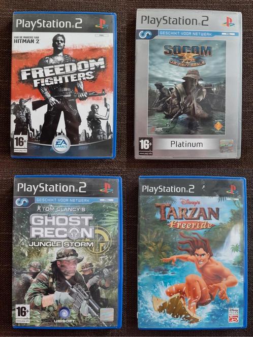 PS2 Freedom fighter/socom us navy/ghost recon/tarzan €3/stuk, Games en Spelcomputers, Games | Sony PlayStation 2, Zo goed als nieuw