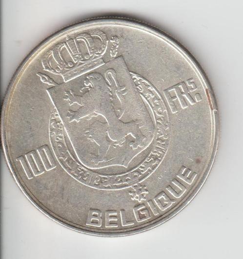 Zilver munt 100 Frank  Belgique, Postzegels en Munten, Munten | België, Losse munt, Zilver, Zilver, Verzenden