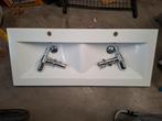 Dubbele lavabo composiet - Gratis, Doe-het-zelf en Bouw, Sanitair, Ophalen, Gebruikt, Wastafel