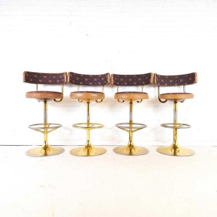 4x vintage barkruk Börje Johanson, Antiek en Kunst, Antiek | Meubels | Stoelen en Sofa's, Ophalen