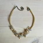 Linea Raffaelli halsketting bruid parelmoer, Ophalen of Verzenden, Zo goed als nieuw, Overige kleuren, Overige materialen