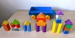 Houten speelblokken in wagentje, Kinderen en Baby's, Speelgoed | Houten speelgoed, Ophalen of Verzenden