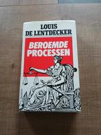 Beroemde processen (Louis De Lentdecker), Boeken, Ophalen of Verzenden, Zo goed als nieuw, Lannoo