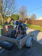 Motortrailer/Remorque voor motorvervoer te huur (Lochristi), Auto diversen, Aanhangers en Bagagewagens, Ophalen, Gebruikt