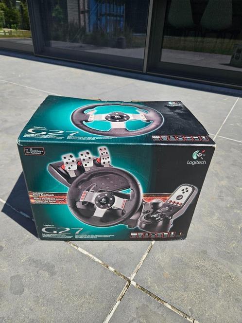 Logitech G27 Racing Wheel + Pedalen + Shifter, Games en Spelcomputers, Spelcomputers | Sony Consoles | Accessoires, Zo goed als nieuw