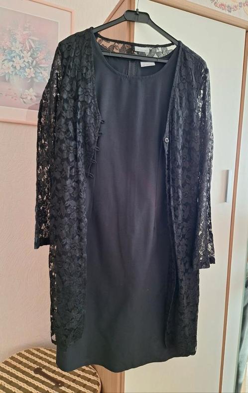 Jurk met kanten top Maat 46, Kleding | Dames, Grote Maten, Zo goed als nieuw, Jurk, Ophalen of Verzenden