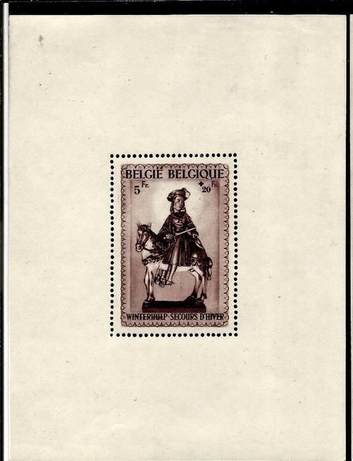 België 1942 4de Winterhulpuitgifte OBP Blok 15** postfris, Postzegels en Munten, Postzegels | Europa | België, Postfris, Orginele gom
