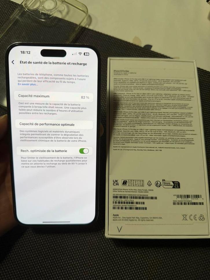 Iphone 14 pro max 256 violet, Telecommunicatie, Mobiele telefoons | Apple iPhone, Zo goed als nieuw, 256 GB, Zonder abonnement