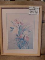 2 aquarels achter glas, Enlèvement