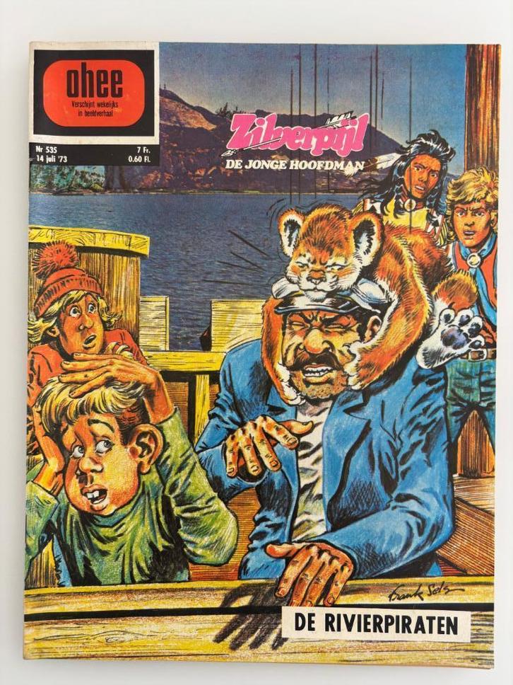 Ohee 535 Zilverpijl De rivierpiraten 1973, Boeken, Stripverhalen, Gelezen, Eén stripboek, Ophalen of Verzenden