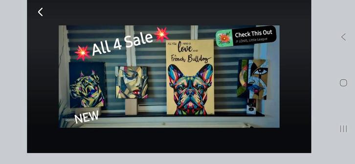 Acrylic canvas & wallpaintings! unique and personal designs, Antiek en Kunst, Kunst | Schilderijen | Modern, Ophalen