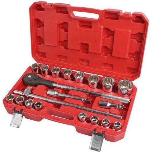 21-delige 3/4 doppenset 19 tot 50 mm, Auto diversen, Autogereedschap, Nieuw, Ophalen of Verzenden