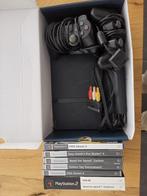 Ps2 met controllers en games, Games en Spelcomputers, Spelcomputers | Sony PlayStation 2, Ophalen, Zo goed als nieuw, Met 2 controllers