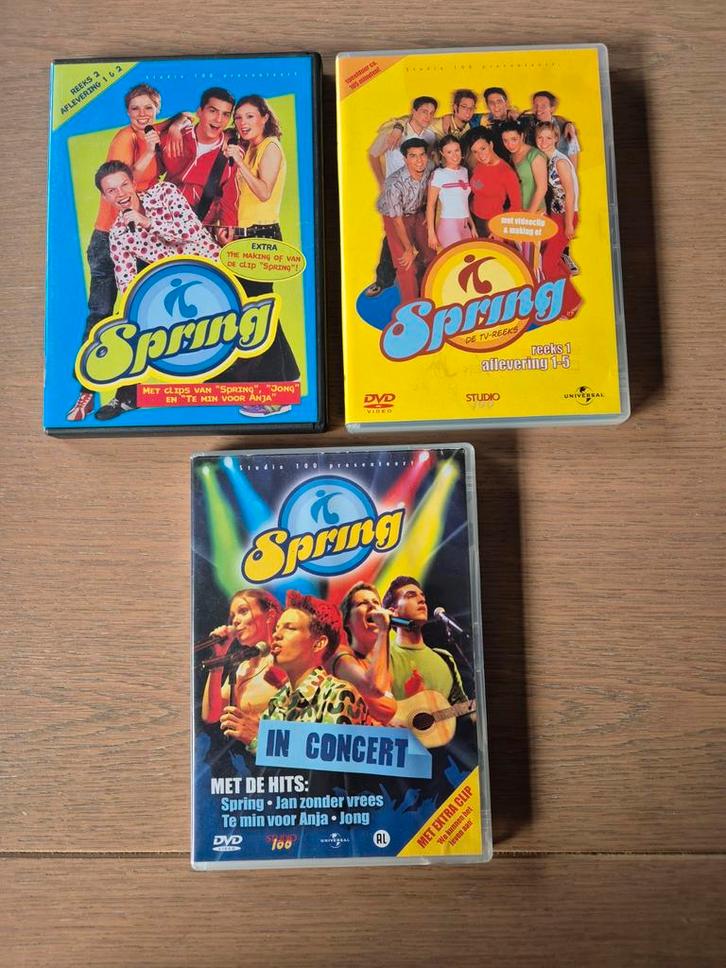 Spring. 3 dvd met jelle cleymans, Cd's en Dvd's, Cd's | Kinderen en Jeugd, Ophalen of Verzenden
