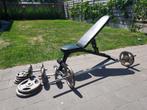 Fitness bankje met 87 kg gewicht, Sport en Fitness, Ophalen, Gebruikt, Fitnessbank