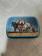 blikken tabaksdoos Rizla met boer en trekpaarden,vintage, Antiek en Kunst, Ophalen of Verzenden