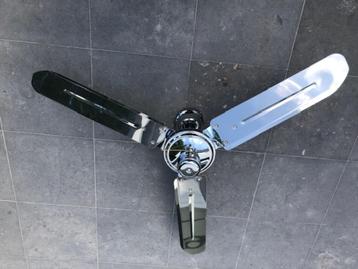 plafondventilator 125 cm, chroom  beschikbaar voor biedingen