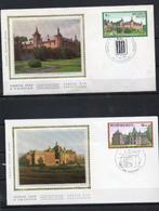 Année 1987 : FDC 2265-2268 soie - Solidarité. Les châteaux -, Enlèvement ou Envoi