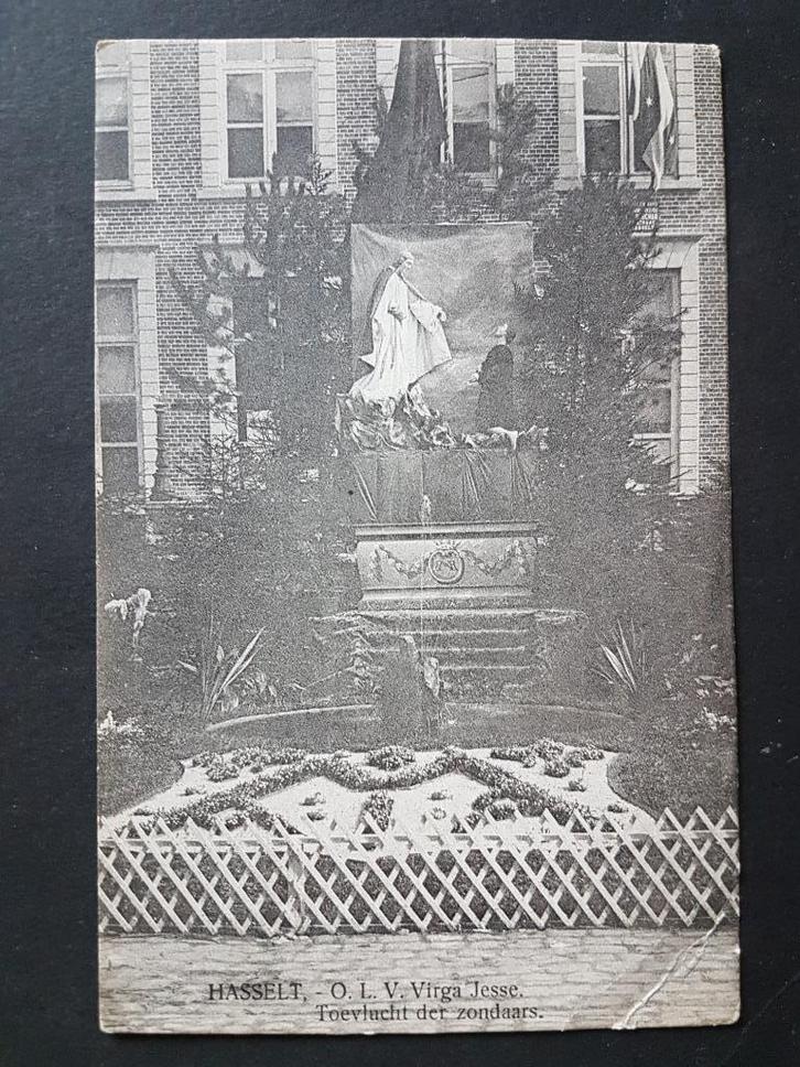 Postkaart Hasselt O.L.Vr. Virga Jesse Toevlucht zondaars, Verzamelen, Postkaarten | België, Ongelopen, Limburg, Voor 1920, Ophalen of Verzenden