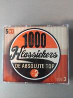 Boîte de 5 CD. 1000 classiques. Volume 3. (Radio 2)., Comme neuf, Enlèvement ou Envoi