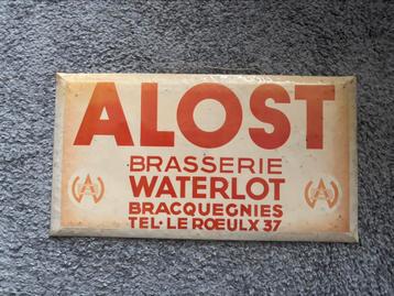 Reclamebord Glacoide Alost 1933, Enlèvement ou Envoi, Utilisé, Panneau publicitaire