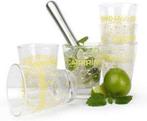 Yong cocktailset Caipirinha Nieuw !, Huis en Inrichting, Glas of Glazen, Nieuw, Ophalen of Verzenden, Glas