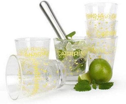 Yong cocktailset Caipirinha Nieuw !, Huis en Inrichting, Keuken | Servies, Nieuw, Glas of Glazen, Overige stijlen, Glas, Ophalen of Verzenden