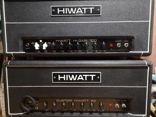 HIWATT custom 50 & hi-gain 100, Muziek en Instrumenten, Versterkers | Bas en Gitaar, Zo goed als nieuw, Gitaar, 50 tot 100 watt