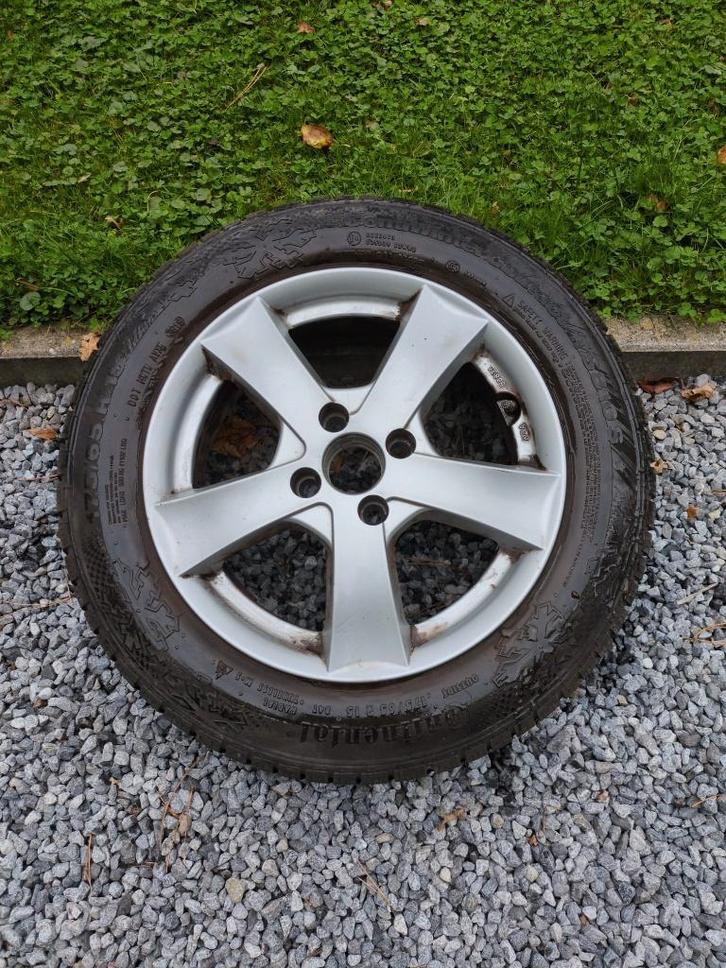 4 DEZENT 15" alu velgen + contiwinter 175 65 R 15 banden, Auto-onderdelen, Banden en Velgen, Banden en Velgen, Winterbanden, 15 inch