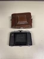 Vintage camera - zeis ikon nettar camera met bruine case, Audio, Tv en Foto, Ophalen of Verzenden, Gebruikt