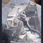 Superbe eau forte, D'Albert Maignan, Antiquités & Art, Enlèvement ou Envoi