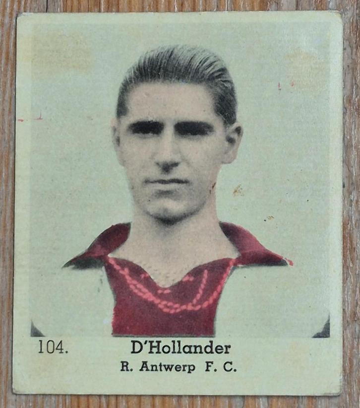 1935 Lecocq (pre panini) 104 Bert D'Hollander Antwerp FC, Verzamelen, Sportartikelen en Voetbal, Gebruikt, Poster, Plaatje of Sticker