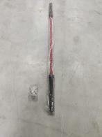 Olympische Halterstang 220cm - Rood/Zwart barbell, Ophalen of Verzenden, Nieuw, Buik, Halterstangen