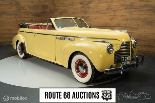 Buick 8 Roadmaster Cabriolet 1940 | Route 66 auctions, Auto's, Oldtimers, Bedrijf, Te koop, Open dak, Buick, Benzine, Cabriolet