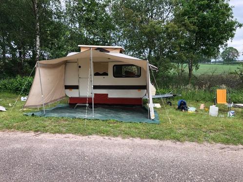 Retro Caravan Otten ‘ontdekker’, Caravans en Kamperen, Caravans, Particulier, tot en met 4, tot 500 kg, Treinzit, Lengtebed, Hefdak