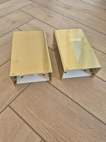 Wandlampen 2 stuks Qazqa messing kleur ongebruikt! beschikbaar voor biedingen
