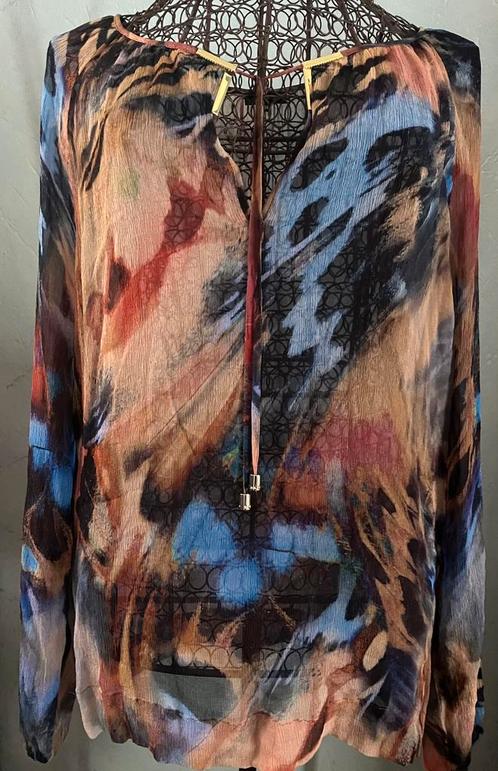 Caroline Biss 36 (38) Zijde transparante bloesje, Kleding | Dames, Blouses en Tunieken, Nieuw, Maat 36 (S), Overige kleuren, Ophalen of Verzenden
