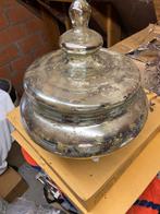 Zilver glas coupe met deksel, Antiek en Kunst, Ophalen