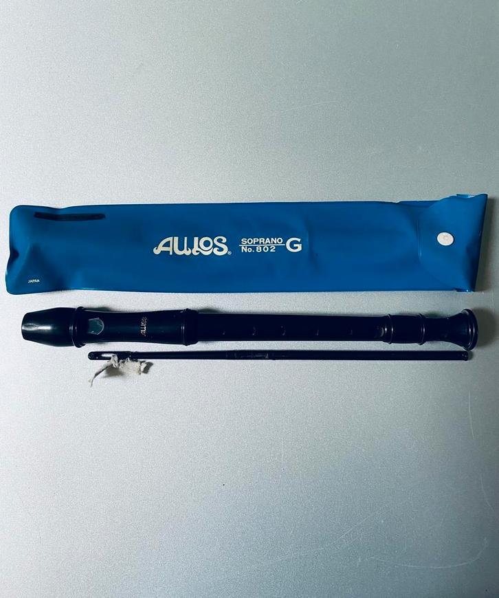 🍄.  Blokfluit Aulos Soprano, Muziek en Instrumenten, Blaasinstrumenten | Blokfluiten, Zo goed als nieuw, Sopraan of Sopranino