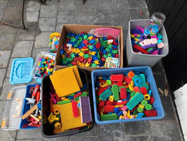 Lot Verschillende soorten bouw speelgoed, Kinderen en Baby's, Speelgoed | Bouwstenen, Gebruikt, Ophalen