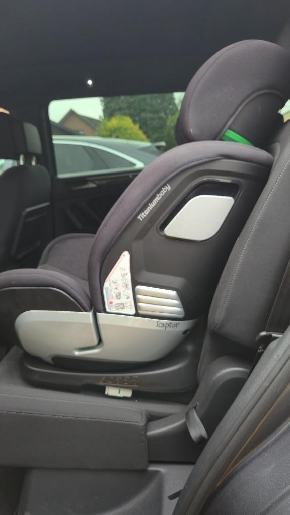 RAPTOR titanium autostoeltje., Kinderen en Baby's, Autostoeltjes, Zo goed als nieuw, Overige merken, 0 t/m 18 kg, Isofix, Zijbescherming
