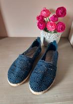 Espadrilles marine en dentelle (37/38), Ophalen of Verzenden, Zo goed als nieuw, Blauw, Espadrilles