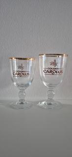 2 Gouden Carolus Bierglazen / Kelken, Verzamelen, Ophalen