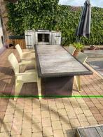 Tuinset tuintafel met 4 stoelen, Tuin en Terras, Tuinsets en Loungesets, Ophalen of Verzenden, Zo goed als nieuw