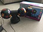 Discolamp met 2 roterende bollen, Muziek en Instrumenten, Licht en Laser, Ophalen, Gebruikt, Discobol, Kleur