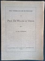 het werk en de betekenis van Prof.Willem de Vreese, Ophalen of Verzenden