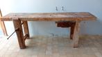Établi ancien avec vis et glissière, Bricolage & Construction, Établis, Enlèvement, Comme neuf, Moins de 70 cm, Étau